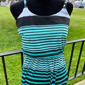 Vanity, women's size S, long stripped halter dress